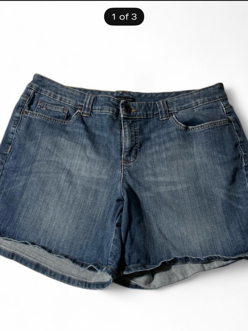 Tommy Hilfiger Blue Denim Cutoff Jean Shorts